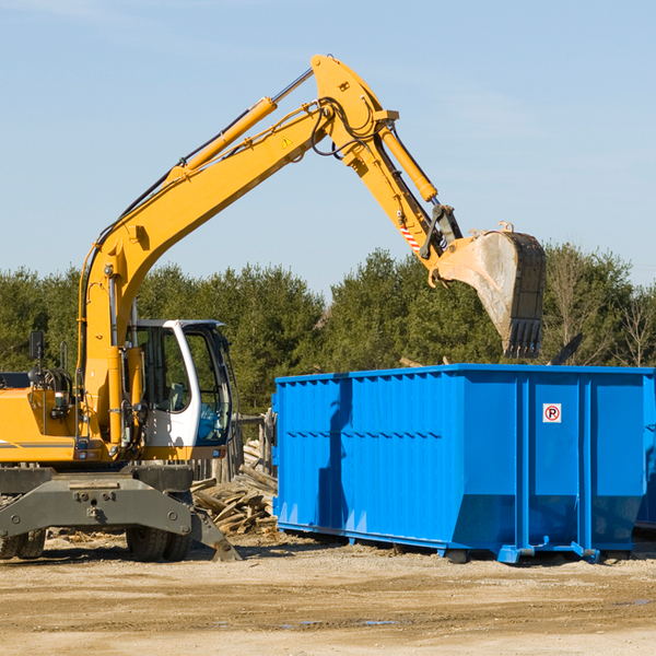 are there any restrictions on where a residential dumpster can be placed in Heltonville Indiana